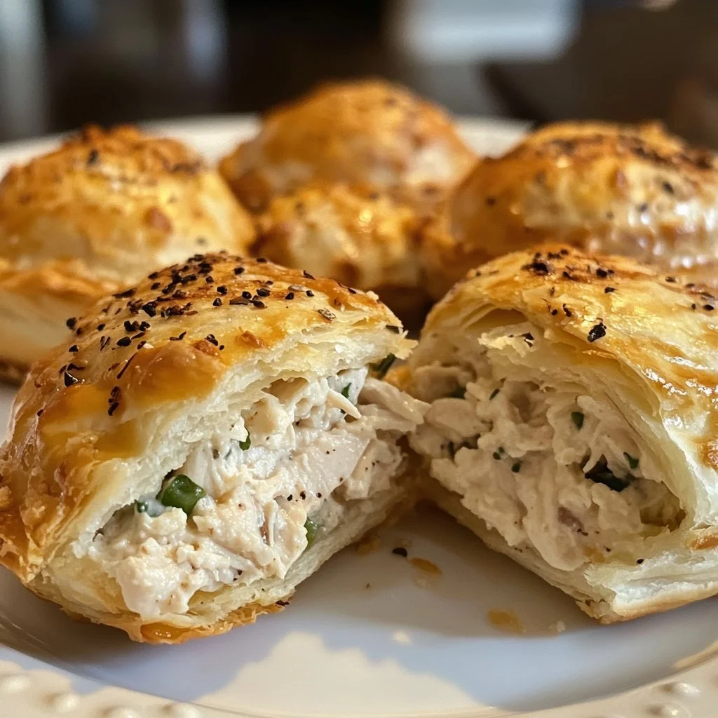 Tasty Chicken Salad Puffs served on a plate, perfect for appetizers and snacks.