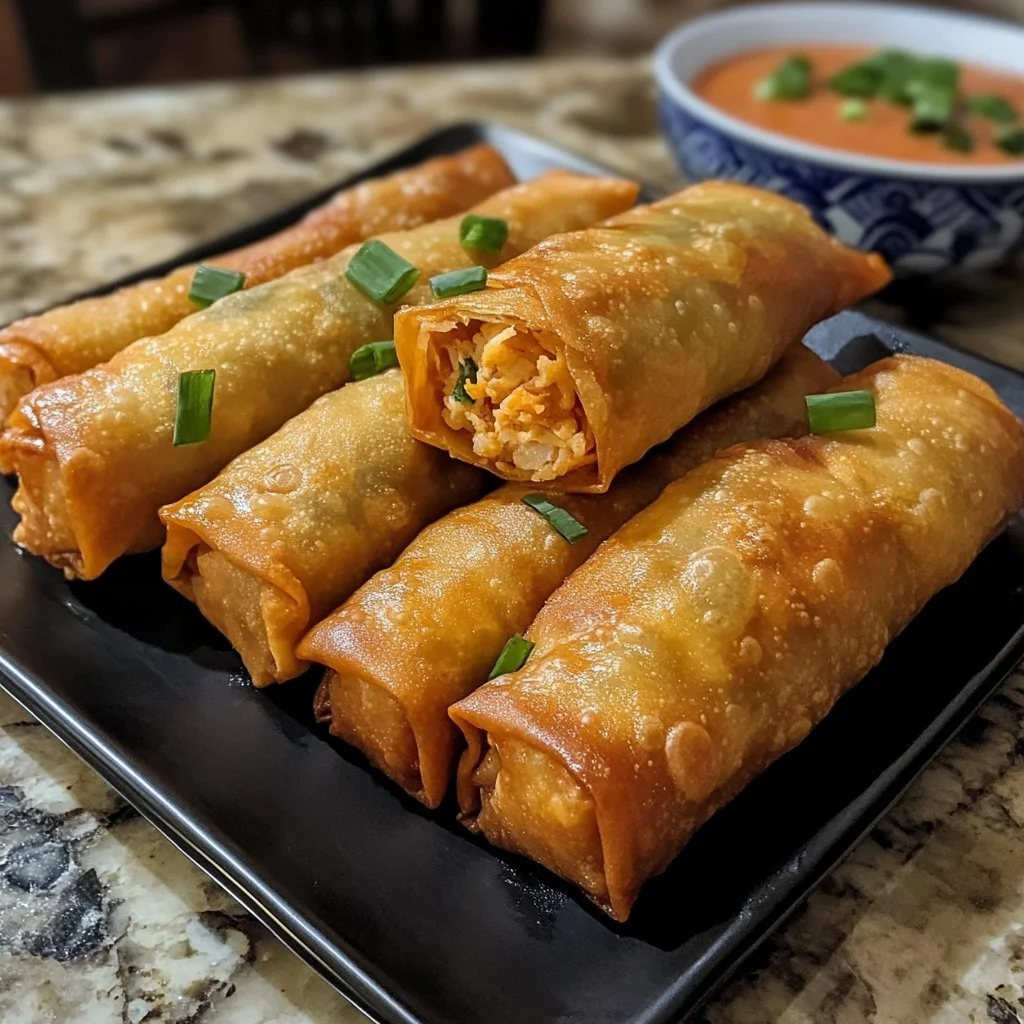 Crispy Crab Rangoon Egg Rolls filled with creamy crab and cheese mixture