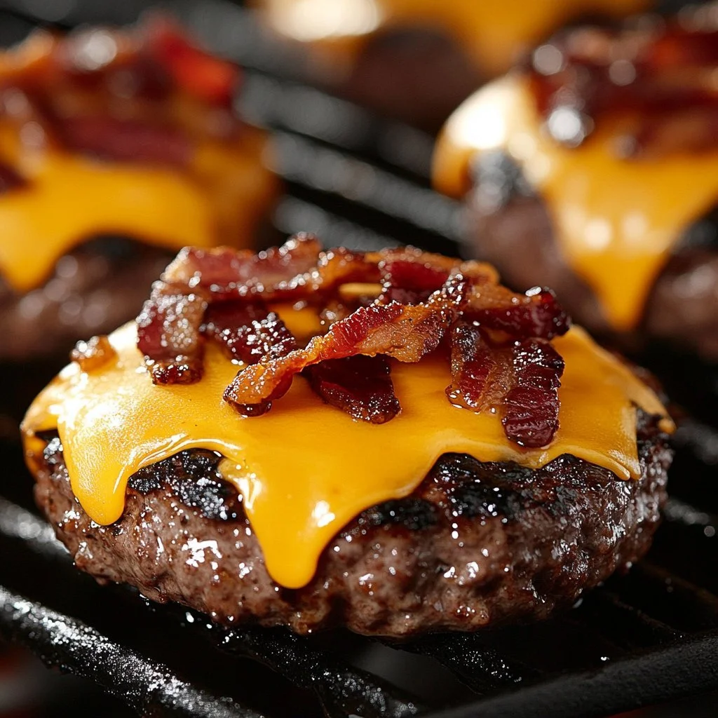Delicious Crack Burgers served with fresh toppings and fries