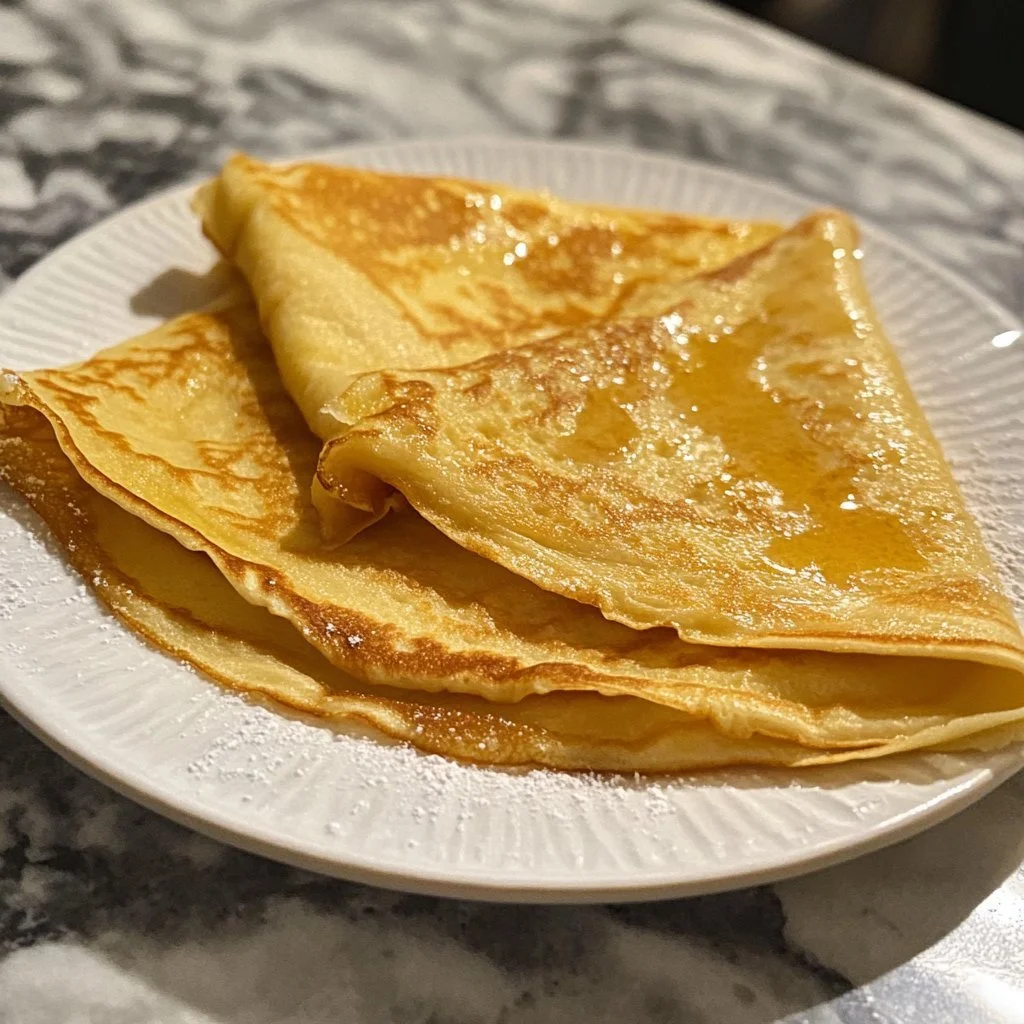 Delicious homemade crepe batter ready for cooking