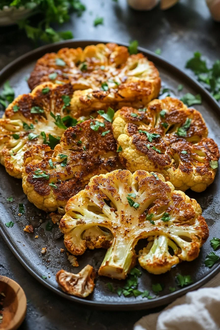 Crispy Baked Cauliflower Steaks