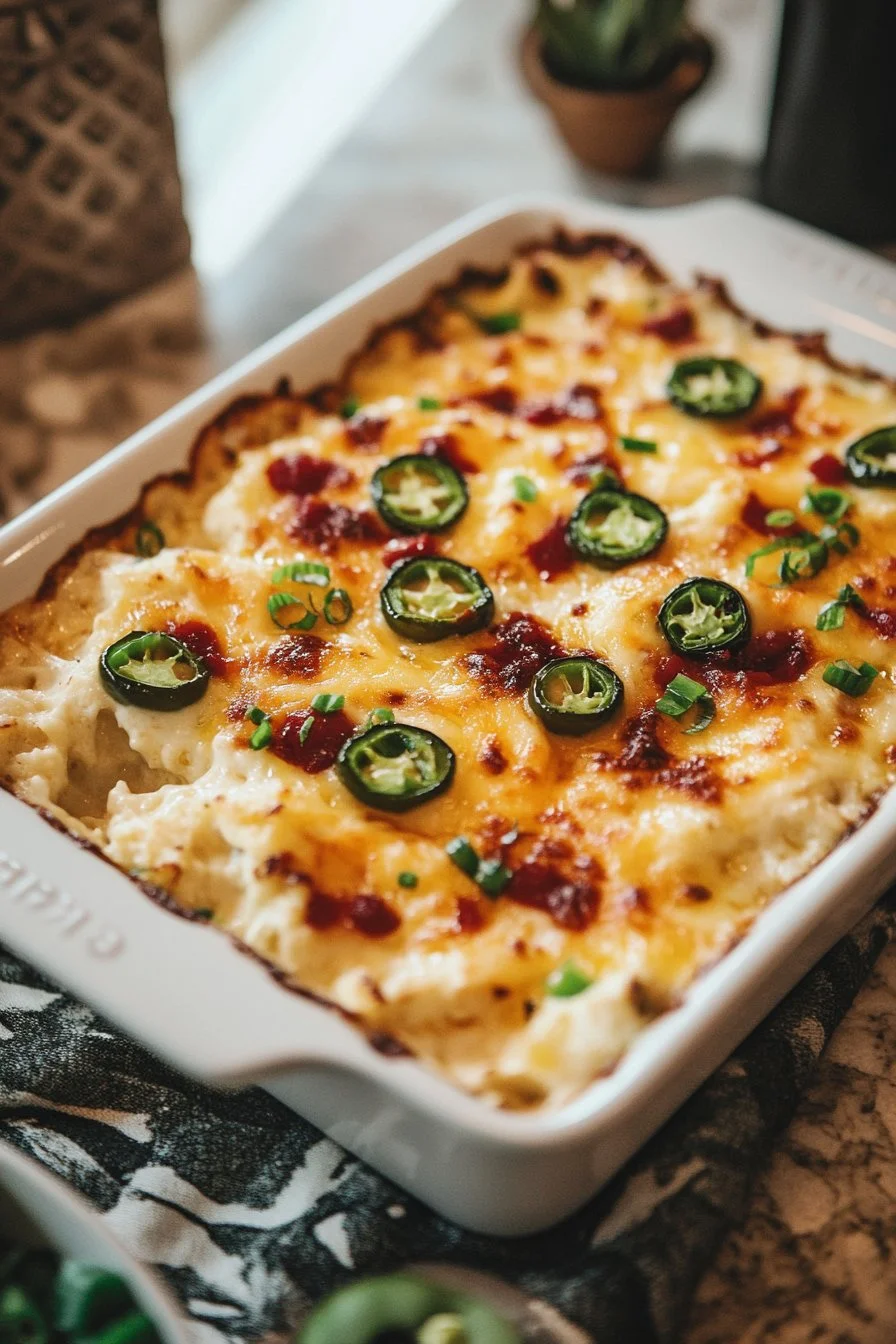 Easy Jalapeno Popper Cauliflower Casserole