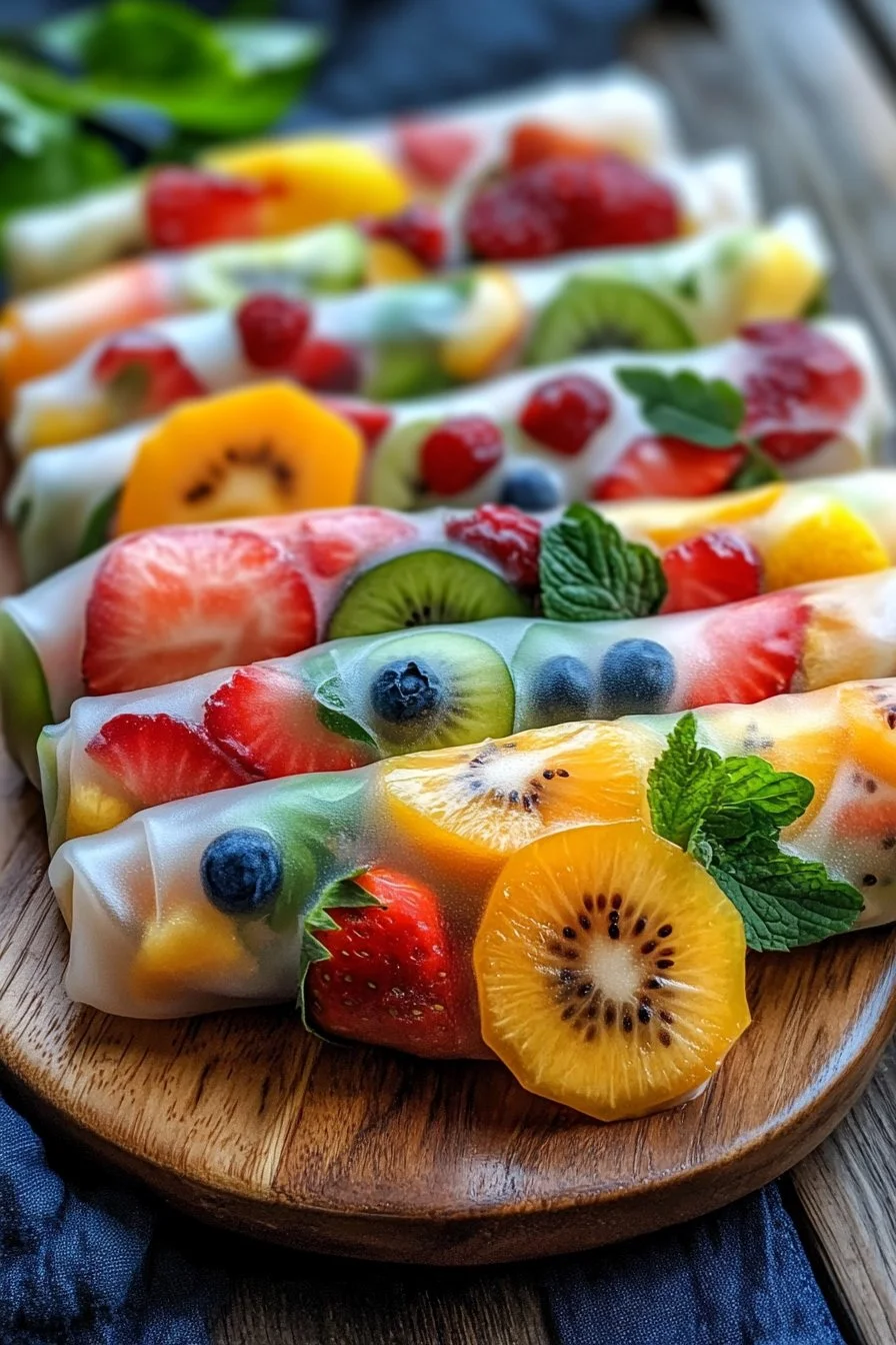 Fruit Spring Rolls - Kids Party Favorite