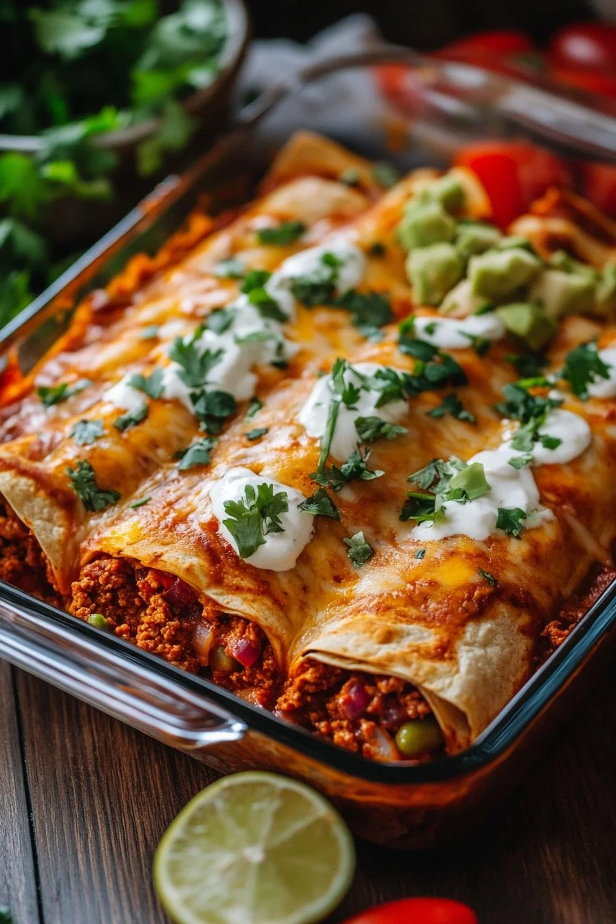 Ground Beef Enchiladas