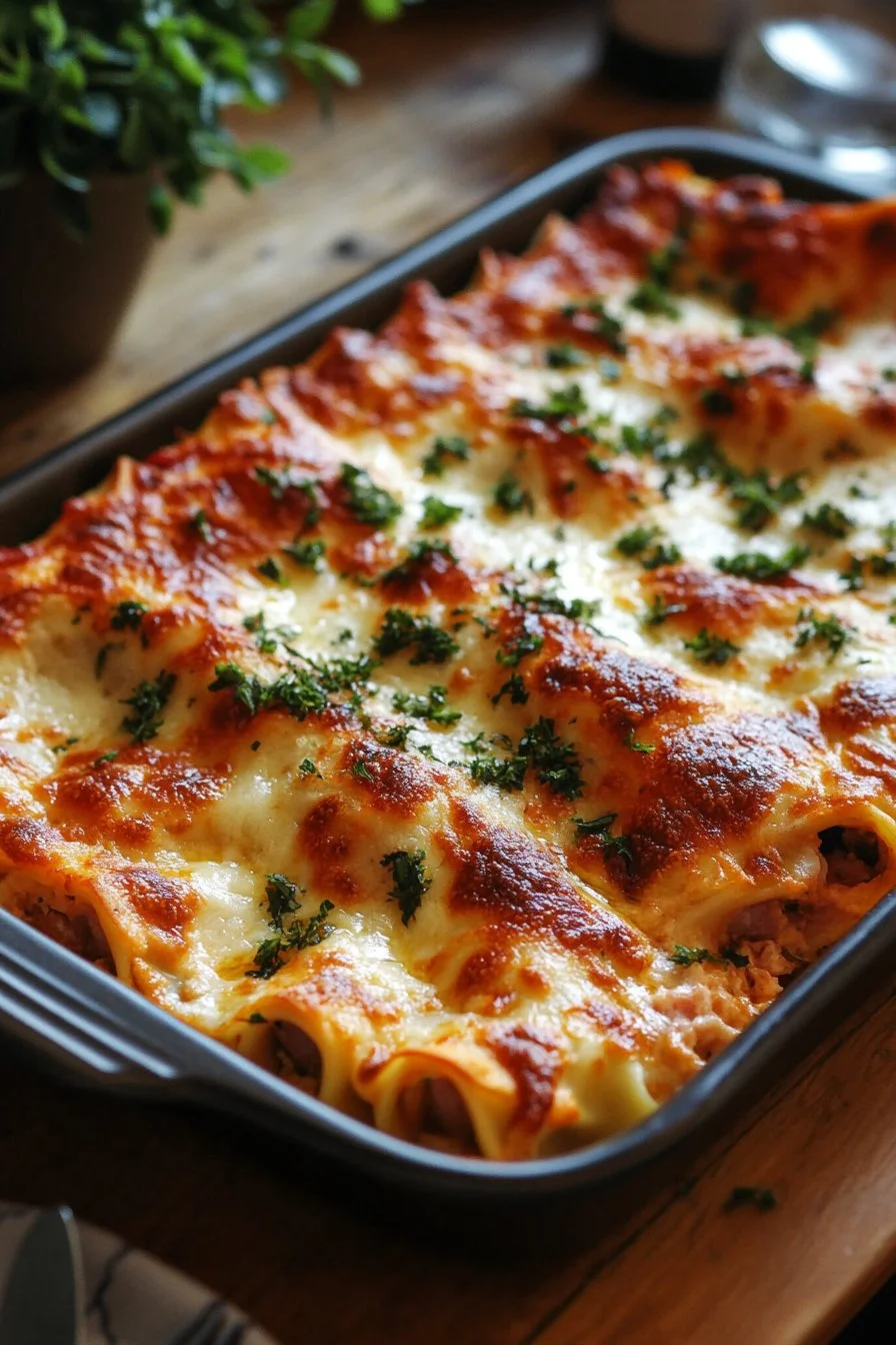 Irresistible Stuffed Ham Cannelloni