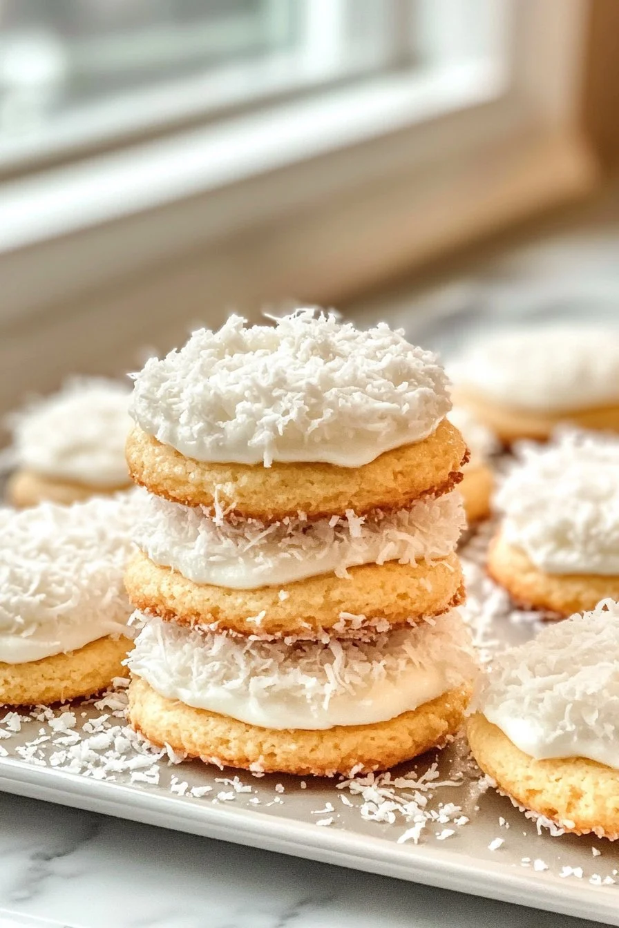 Lemon Coconut Cheesecake Cookies