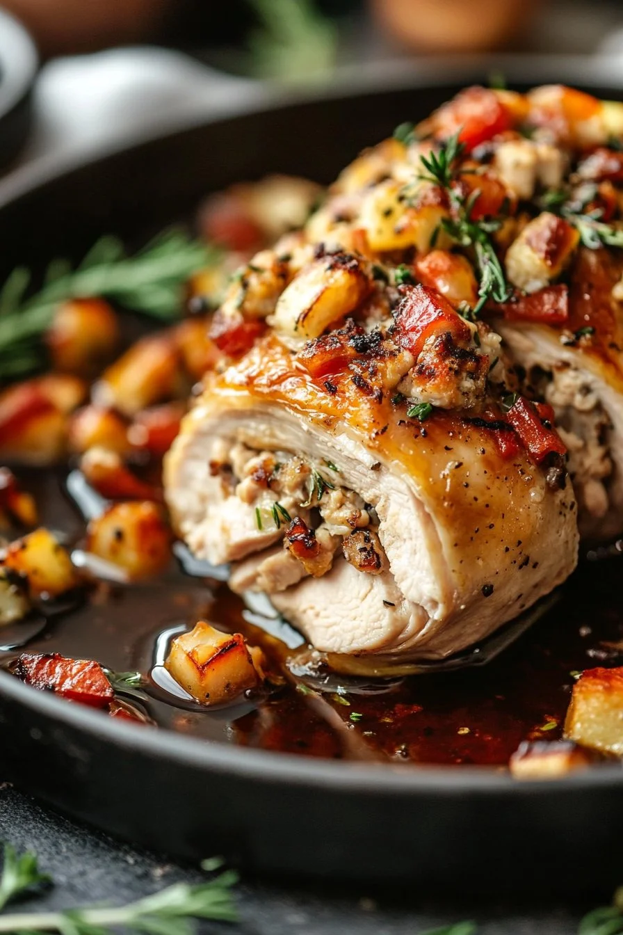 Ruth's Chris Stuffed Chicken Copycat