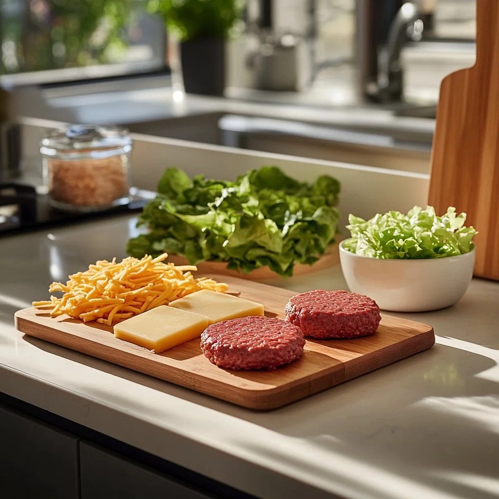 Juicy smash burgers cooked to perfection on a grill.