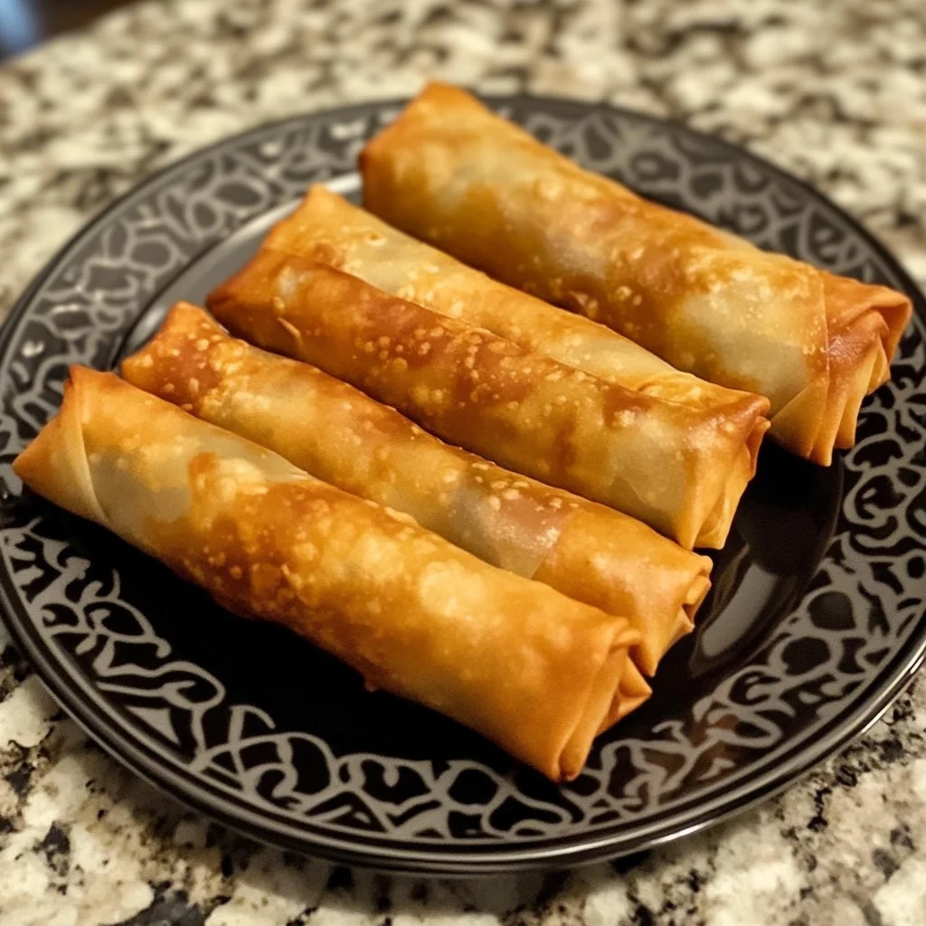 Plate of colorful homemade spring rolls with dipping sauce