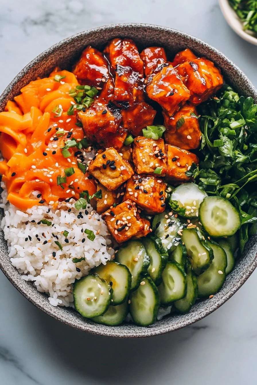Vegetarian Crunchy Roll Bowls