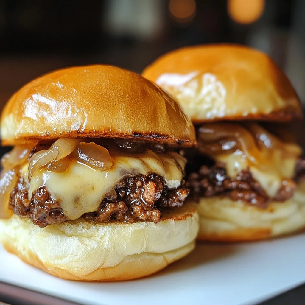 Delicious White Trash Sliders served on a platter with toppings.