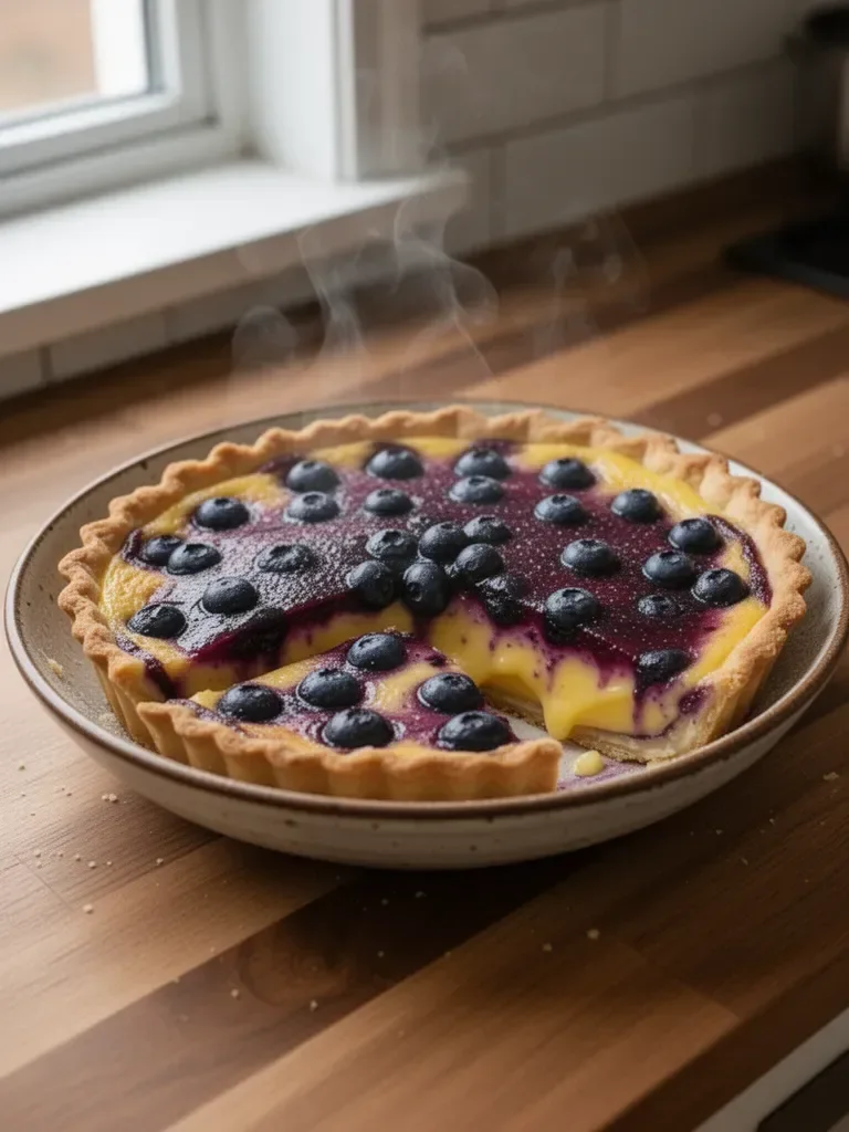 Blueberry-Lemon Curd Tart