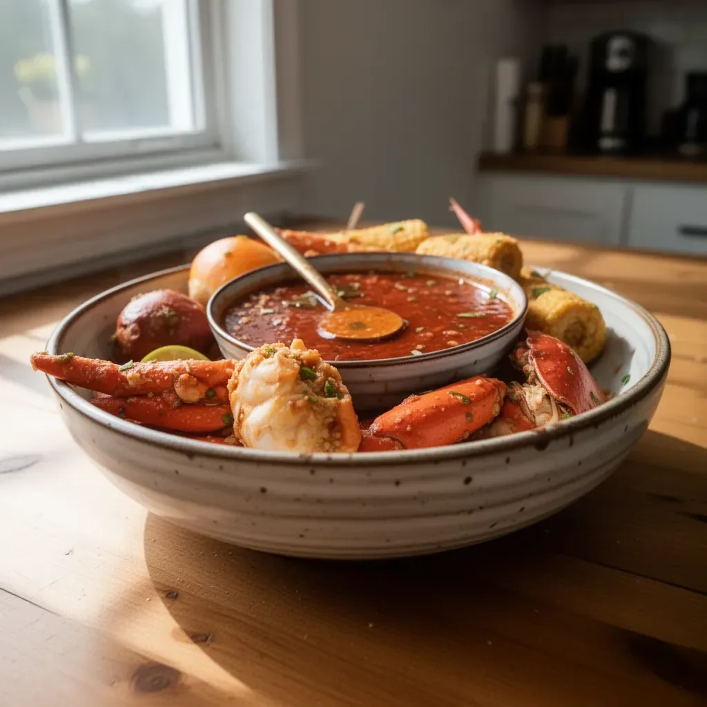Delicious homemade boiling crab sauce for seafood dishes