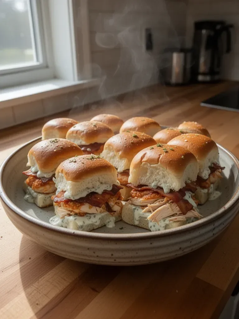 Chicken Bacon Ranch Sliders