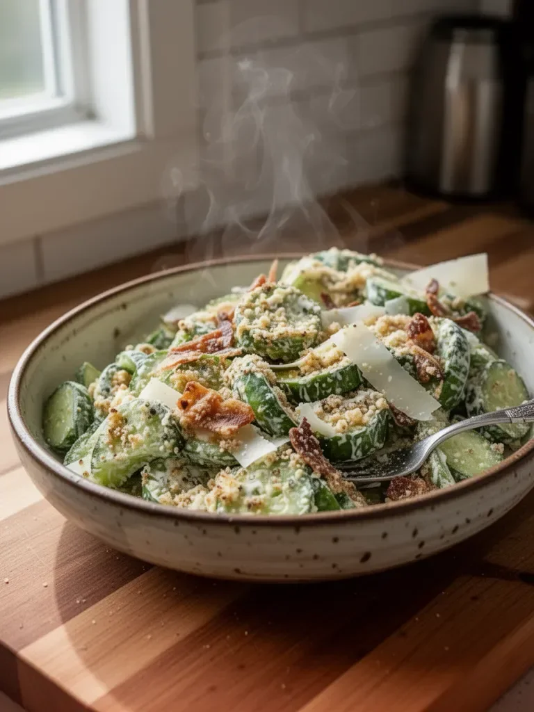 Cucumber Caesar Salad