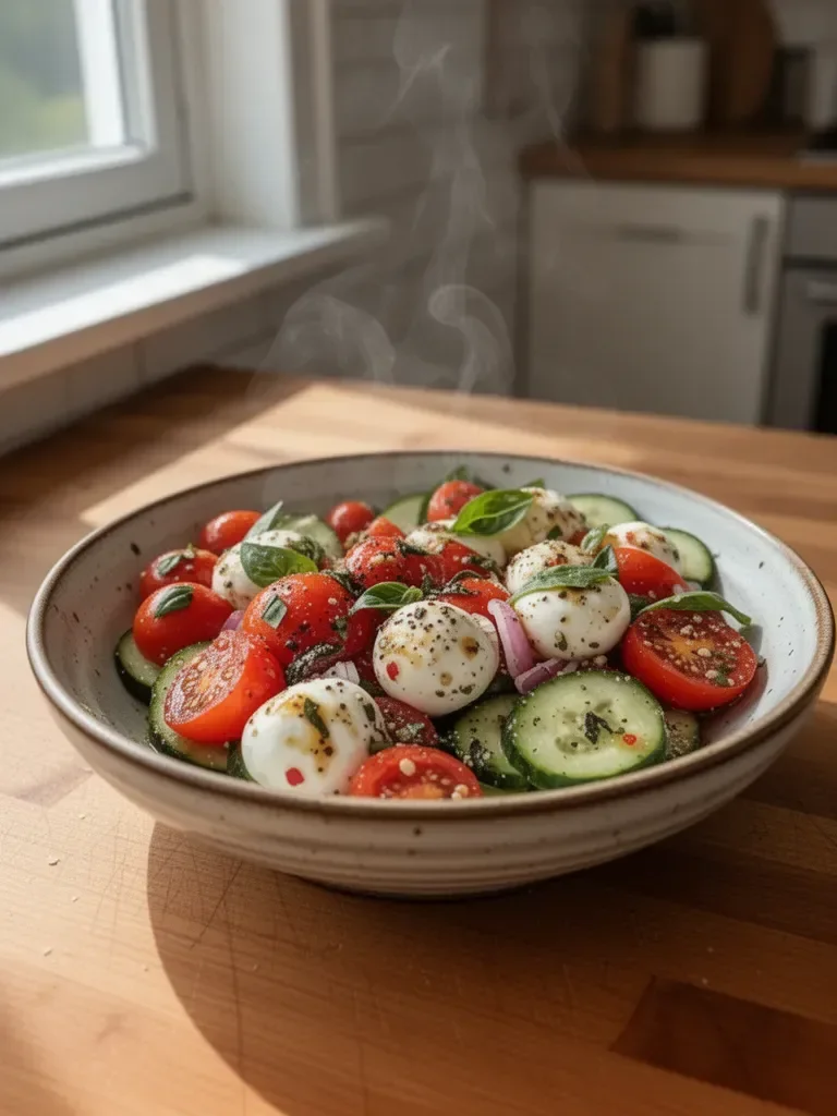 Cucumber Caprese Salad