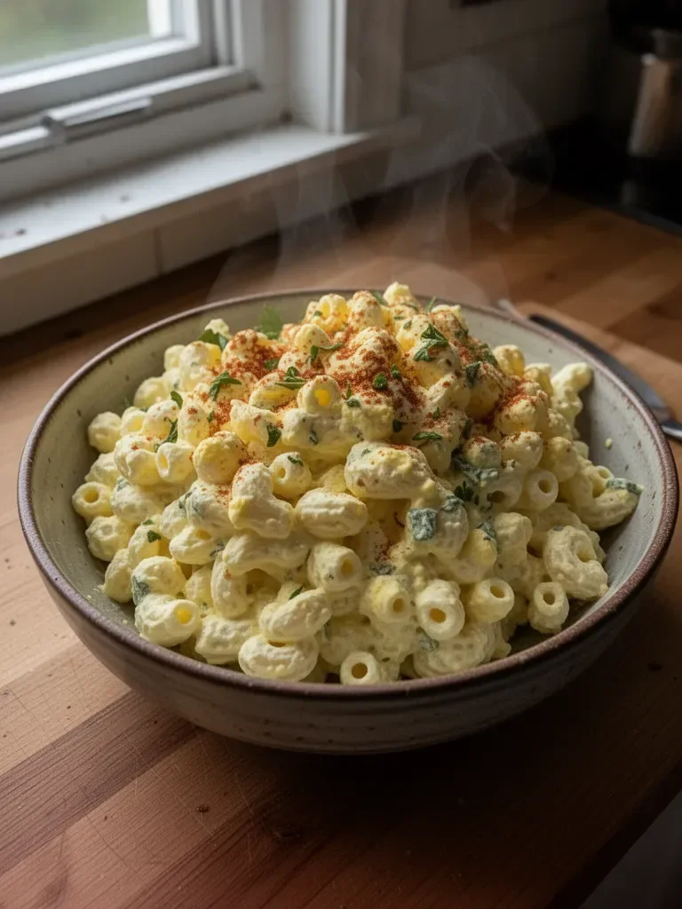 Deviled Egg Macaroni Salad