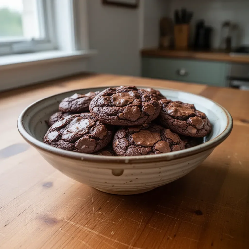 Gourmet brownie cookies with rich chocolate flavor