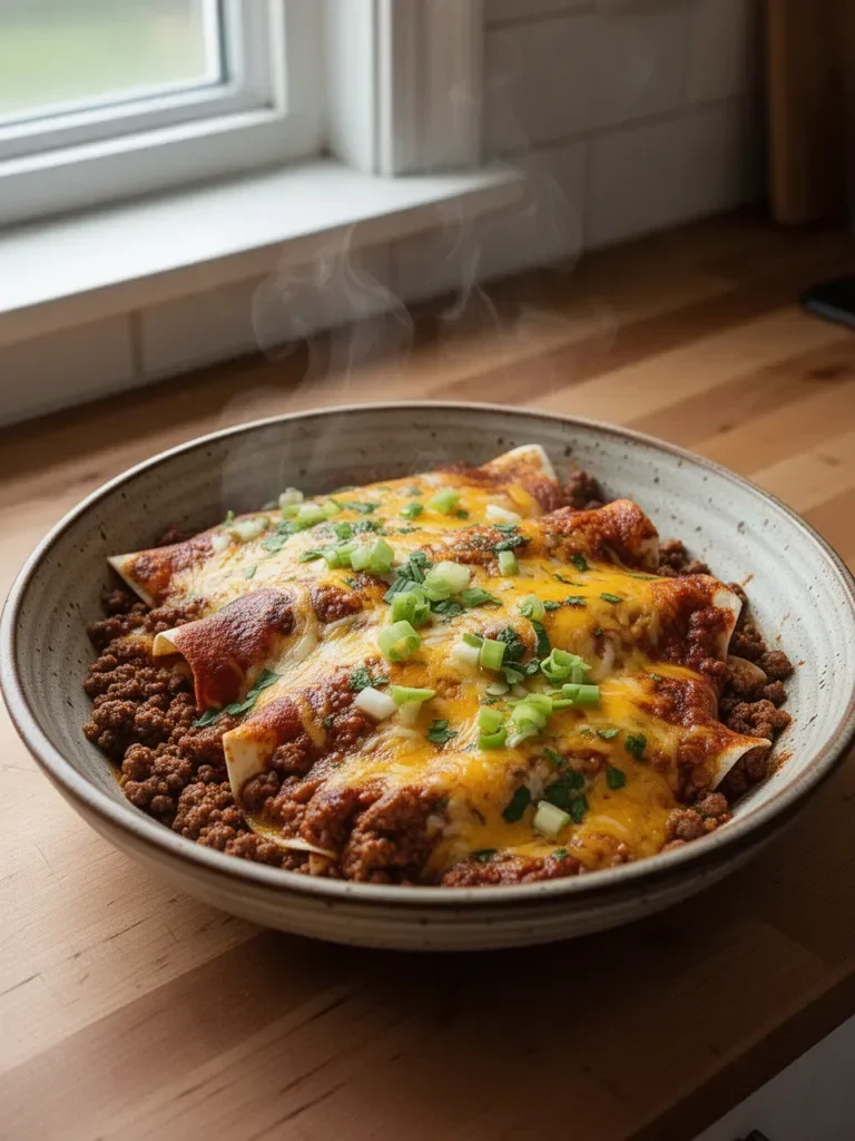 Ground Beef Enchiladas