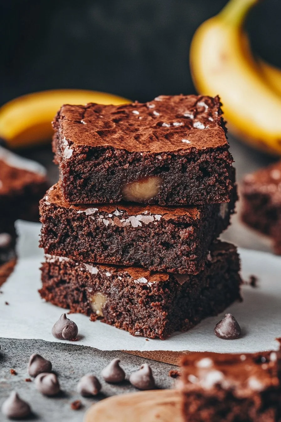 Healthy Banana Brownies