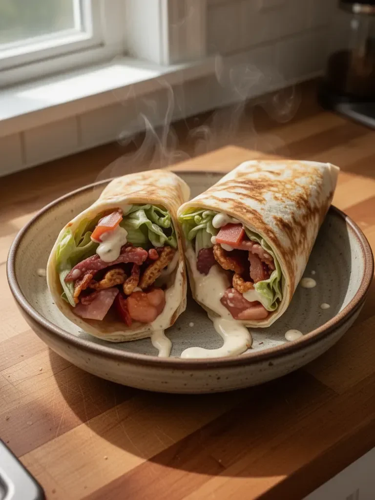 Healthy BLT Wraps with Secret Sauce