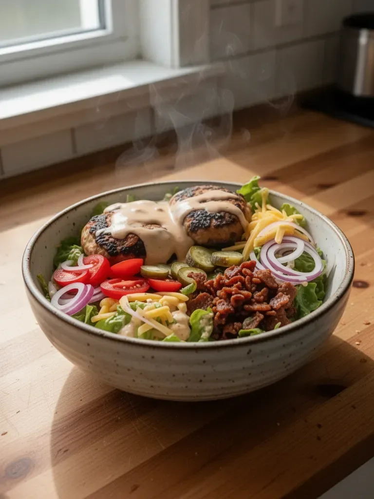Healthy Burger Bowl - With Special Sauce