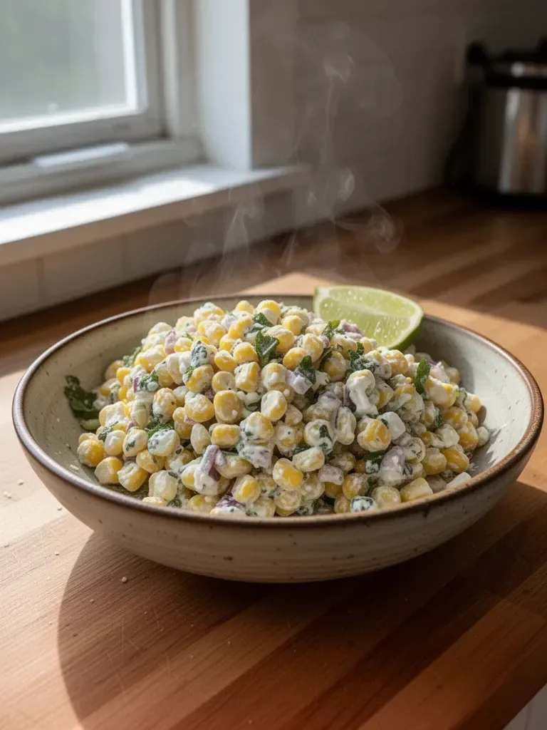 Healthy Street Corn Salad with Greek Yogurt