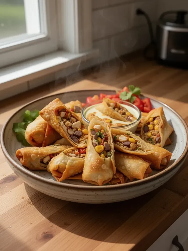Homemade Southwest Egg Rolls