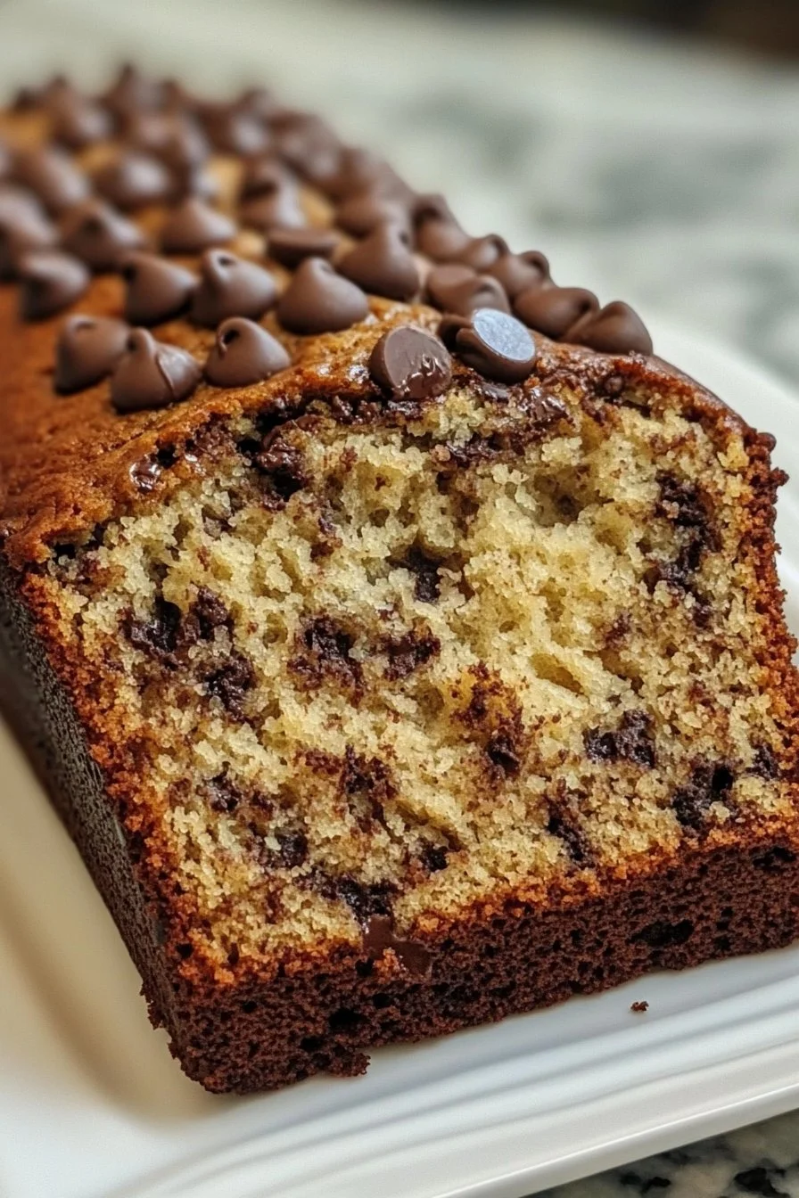 Irresistible Super Moist Chocolate Chip Banana Bread