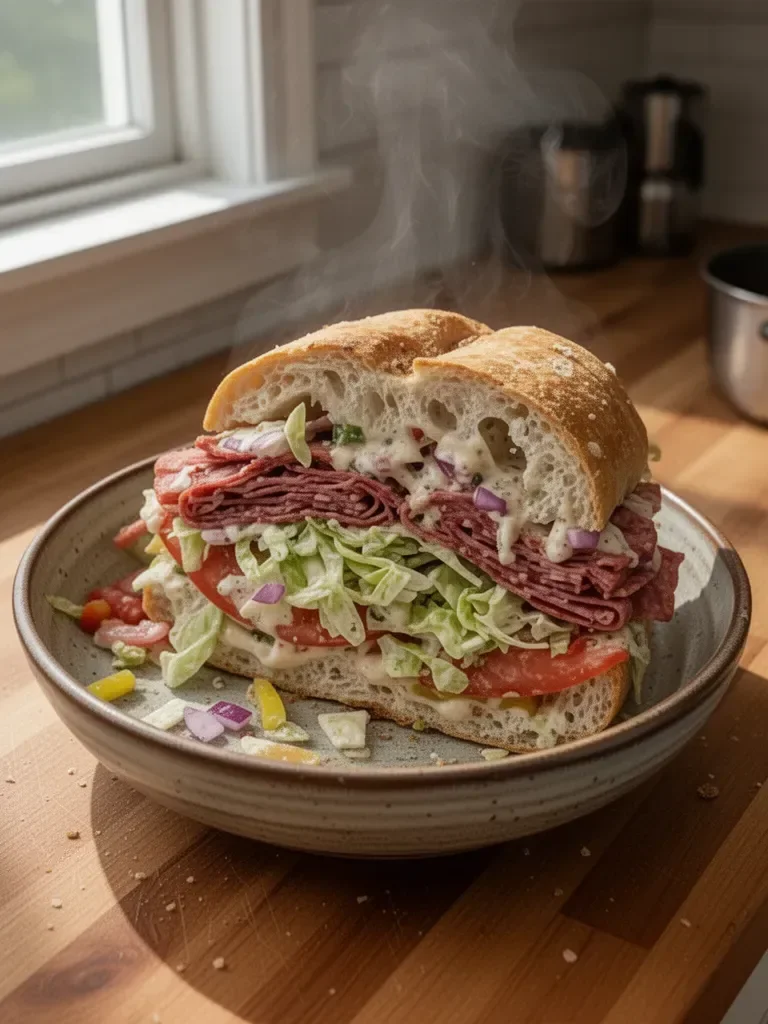 Italian Grinder Salad Sandwich