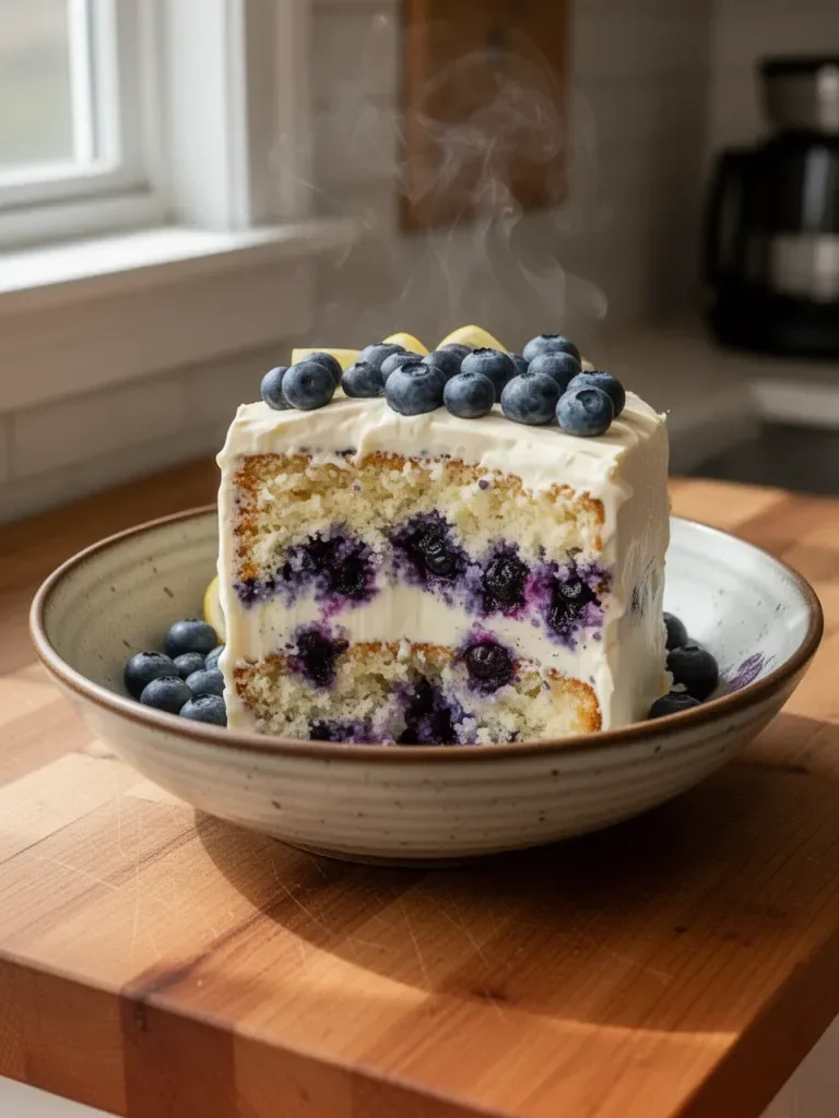 Lemon Blueberry Layer Cake
