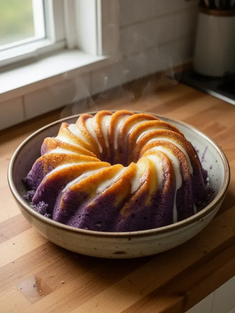 Lilac Bundt Cakes