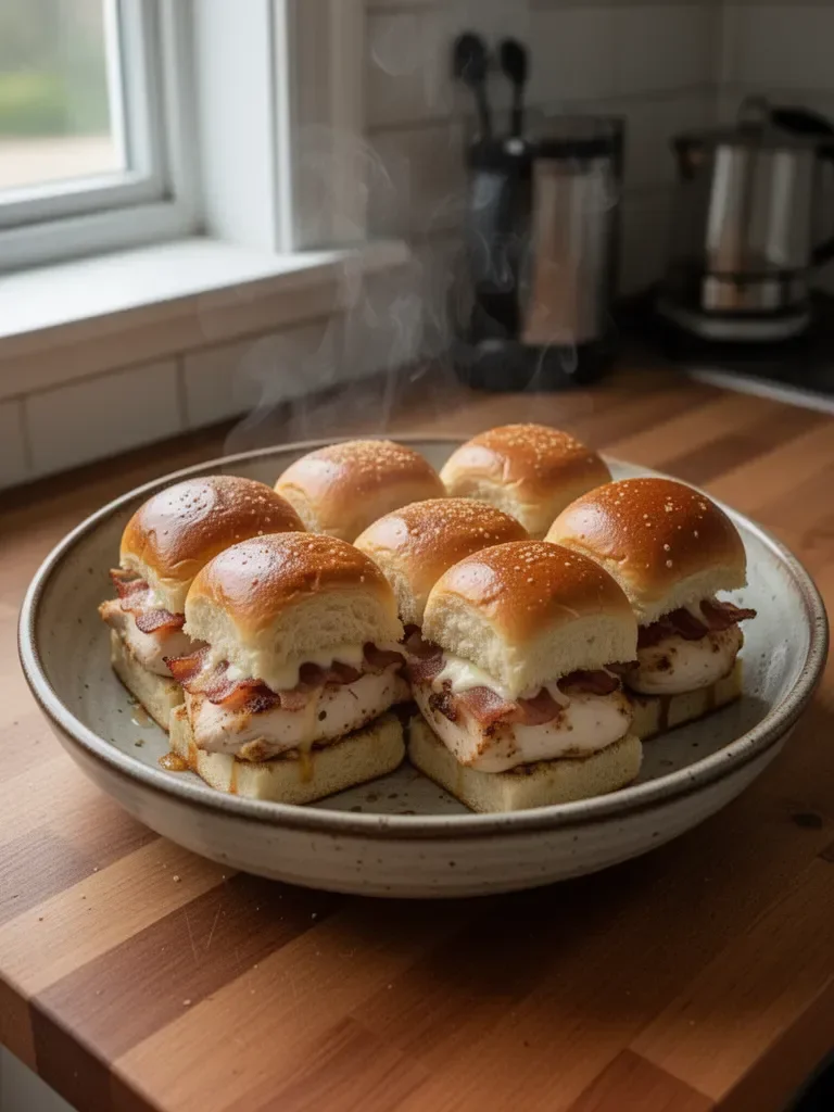 Maple Chicken Bacon Sliders