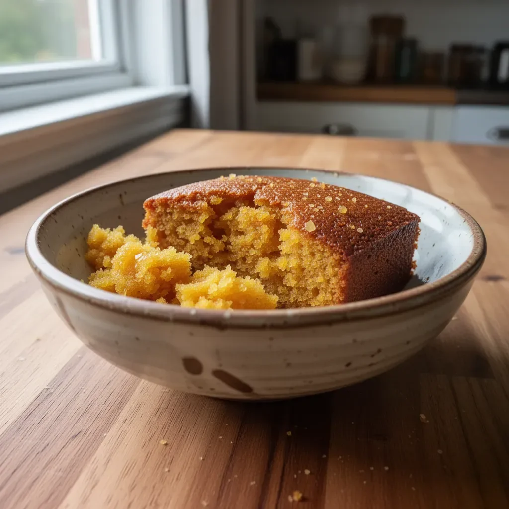 Delicious slice of Orange Ginger Honey Cake garnished with orange zest