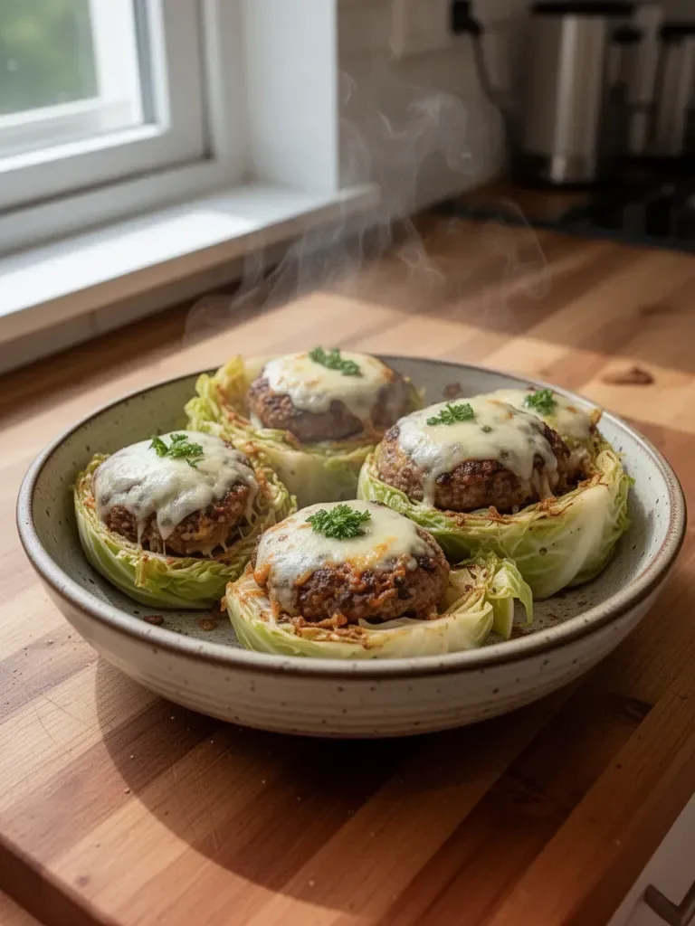 Oven-Baked Cabbage Burgers