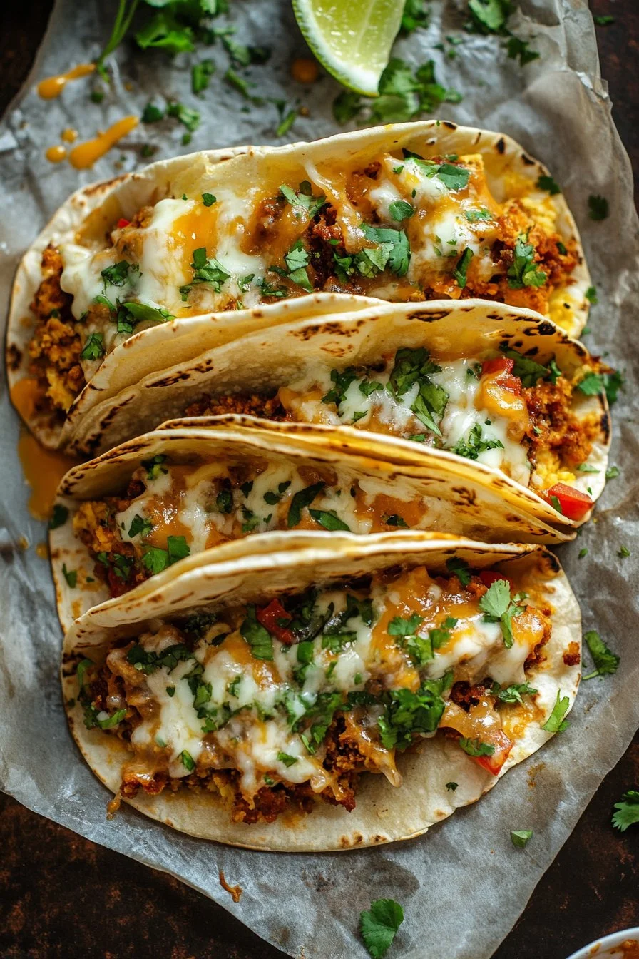 Oven-Baked Cheesy Tacos