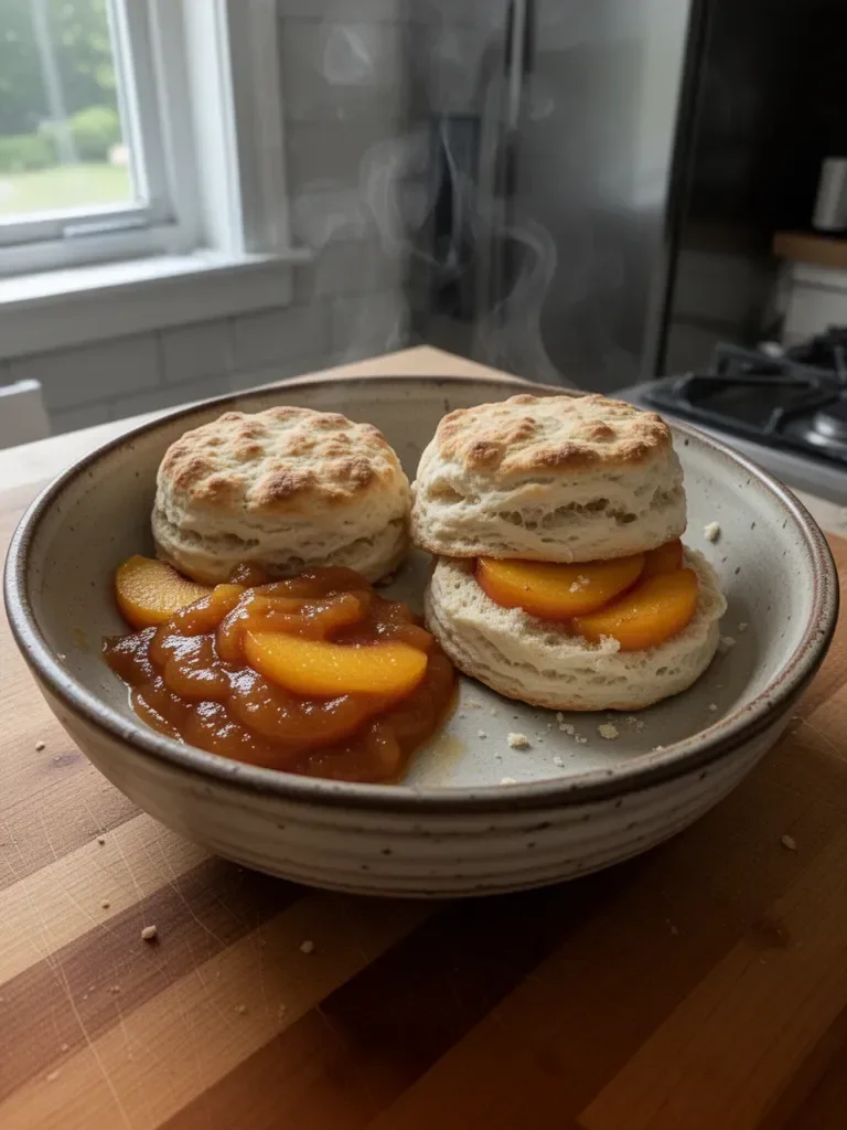 Peach Butter Swim Biscuits