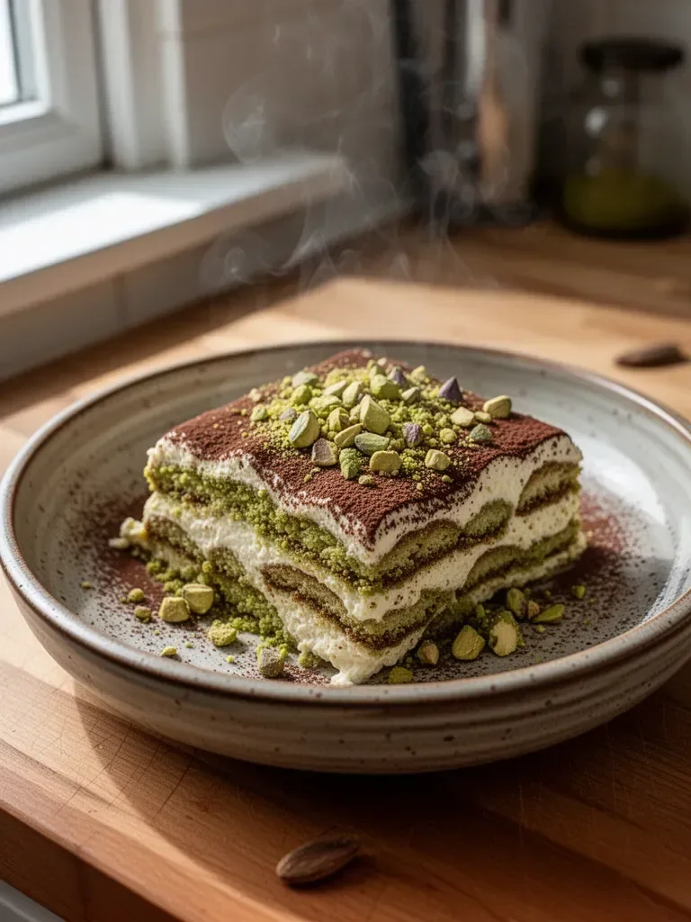 Pistachio Tiramisu