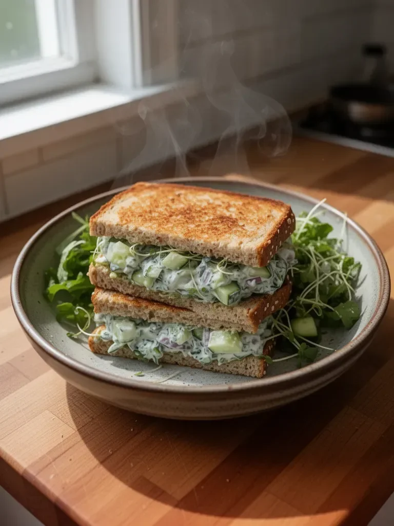 Quick Cucumber Salad Sandwiches