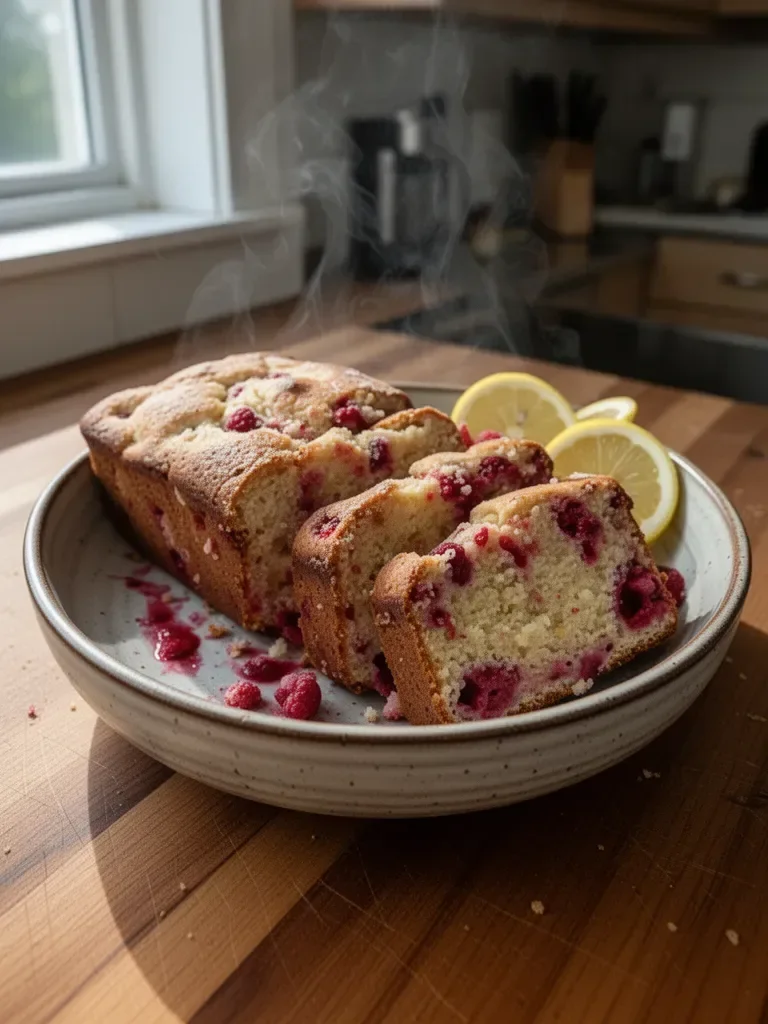 Raspberry Lemon Loaf Cake