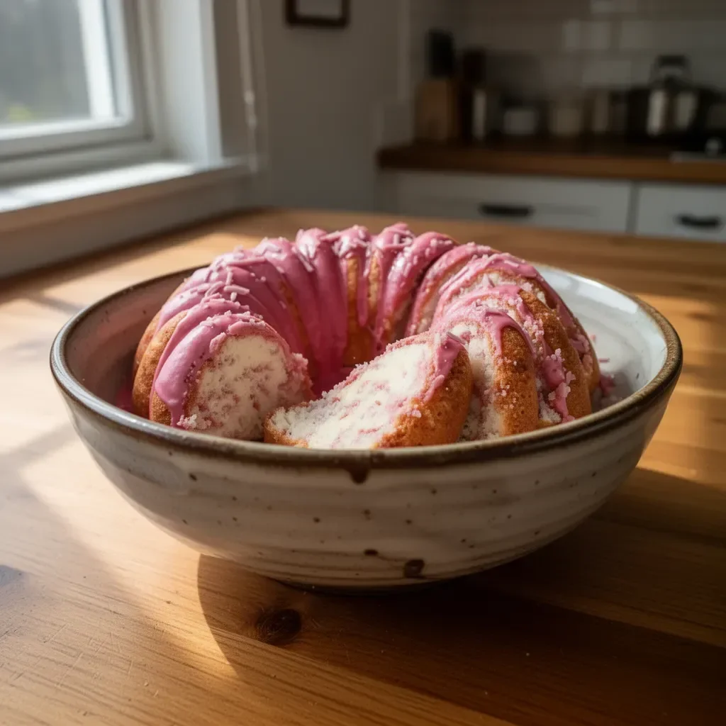 Sakura Essence White Cake showcasing a floral twist on classic white cake