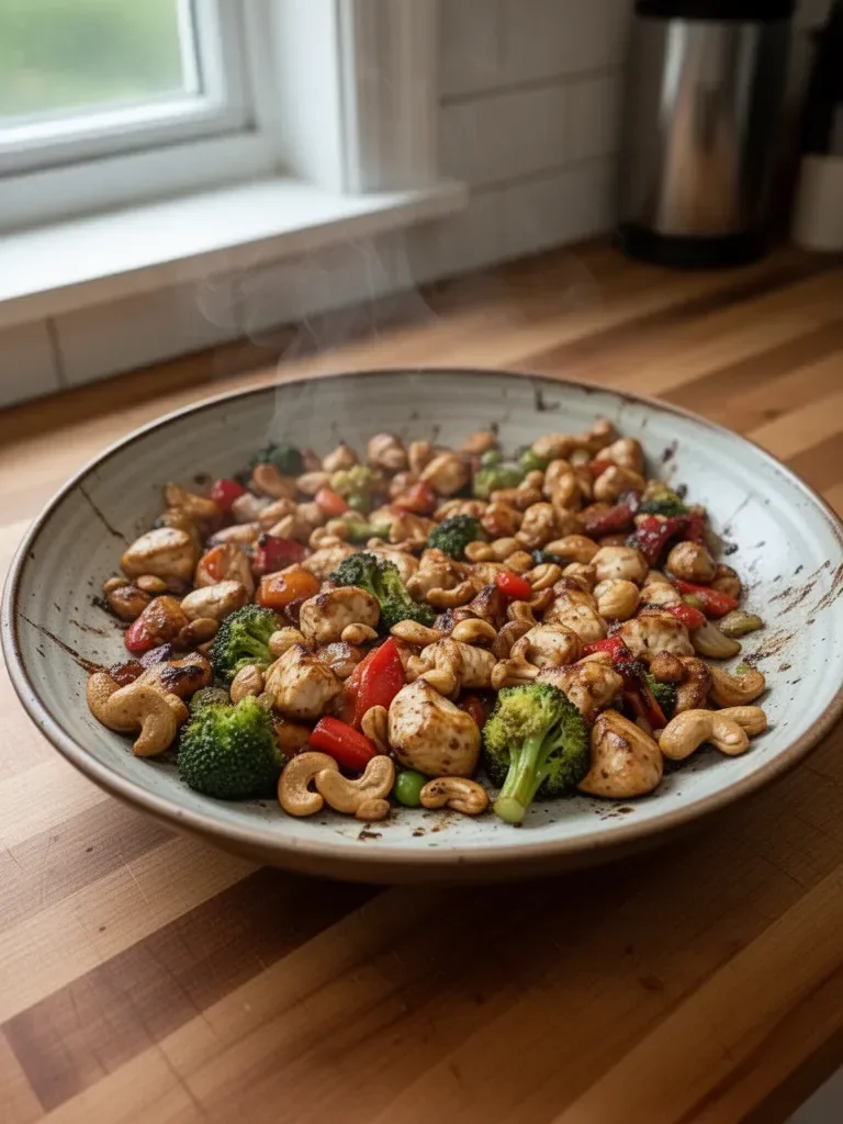 Sheet Pan Cashew Chicken