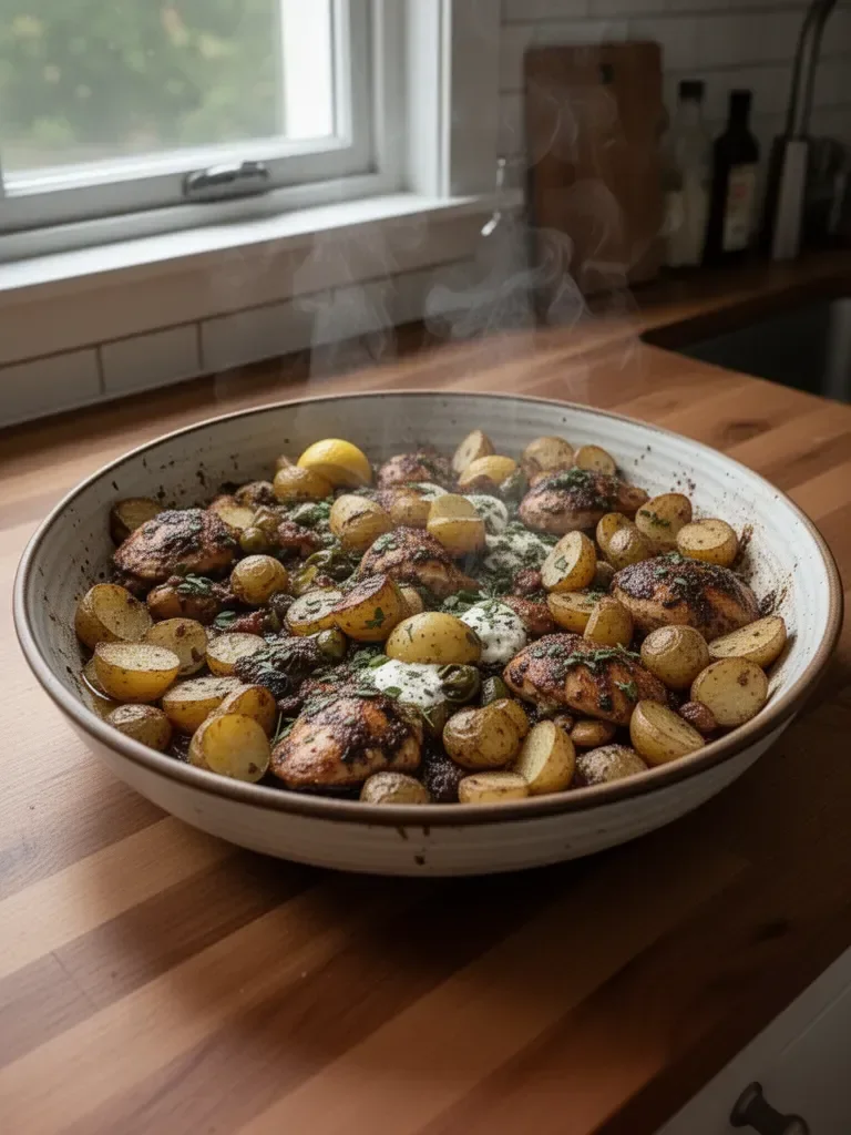 Sheet Pan Lemon Balsamic Chicken and Potatoes