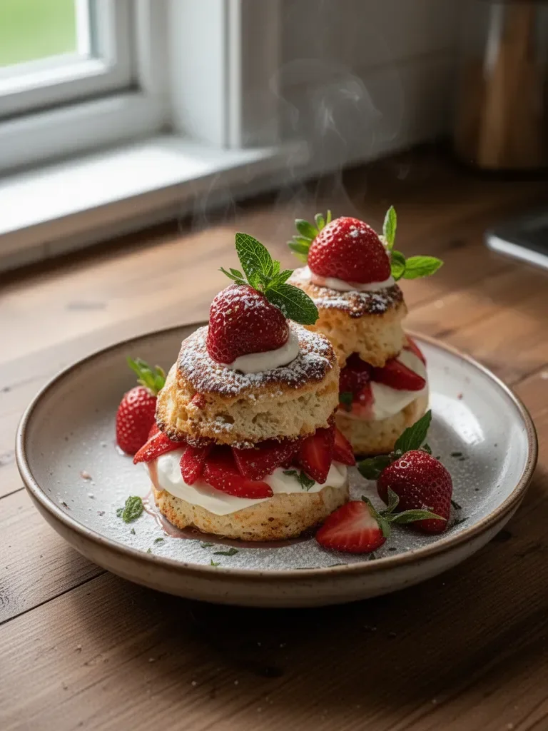 Strawberry Cheesecake Shortcakes