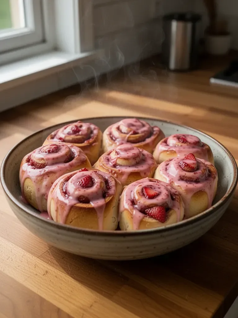 Strawberry Cinnamon Rolls
