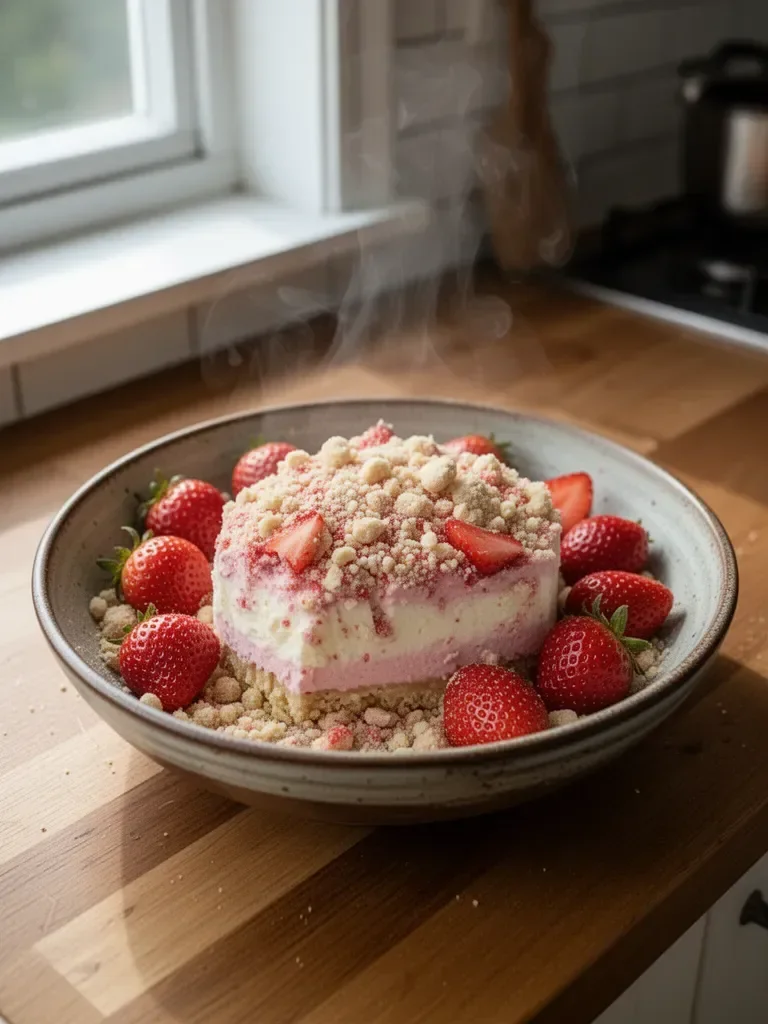 Strawberry Crunch Cheesecake