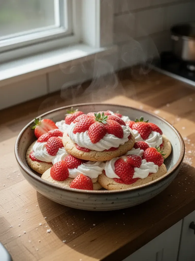 Strawberry Shortcake Cookies