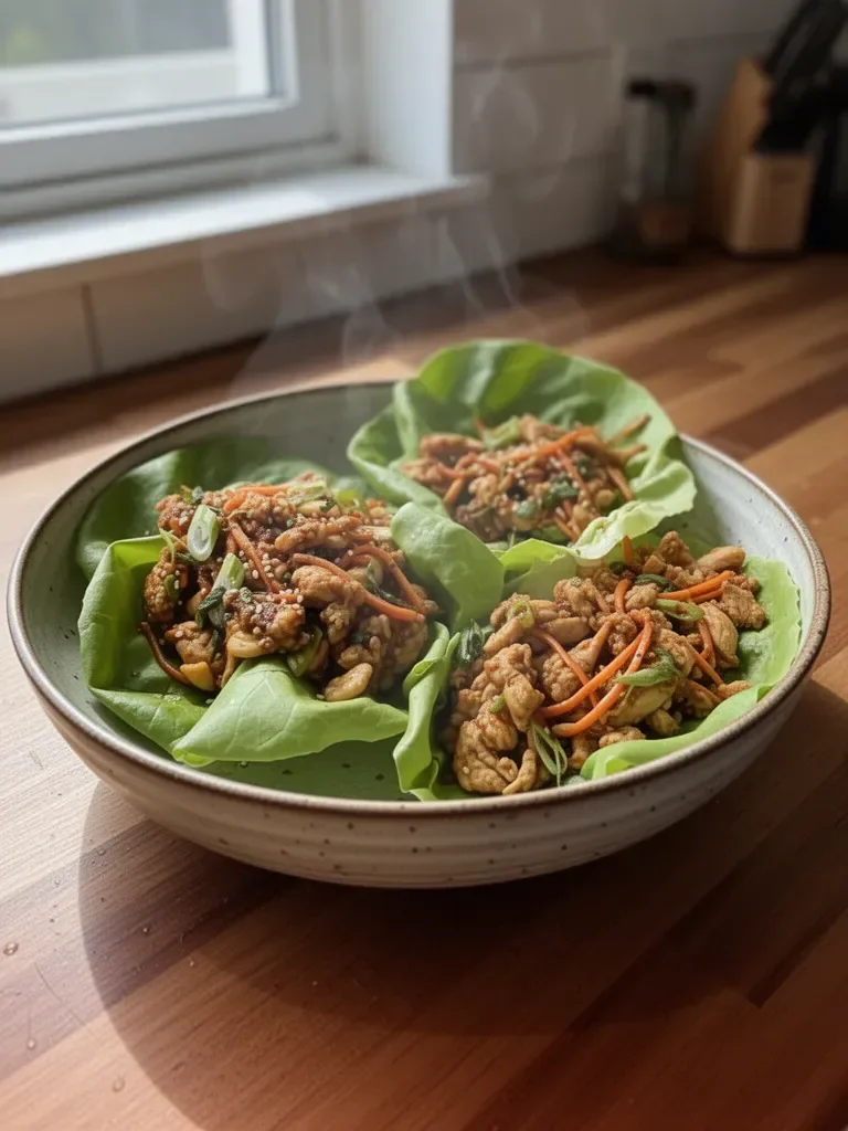 Thai Chicken Lettuce Wraps