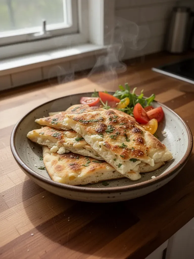 2 Ingredient Cottage Cheese Flatbread