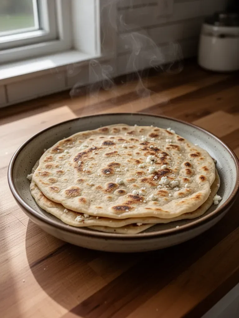 2 Ingredient High Protein Cottage Cheese Flatbread